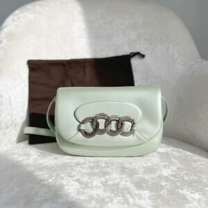 RODO Rare Seafoam Green Lamé Leather Crossbody